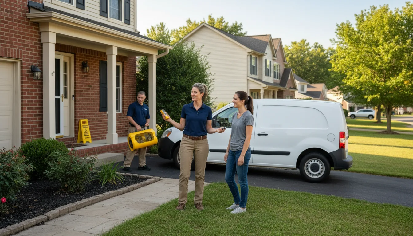 Residential water damage restoration in Boothville, LA